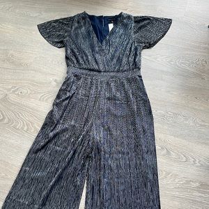 Banana Republic metallic jumpsuit